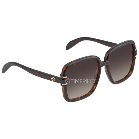 gucci glasses 1066|Gucci Gradient Brown Square Ladies Sunglasses GG1066S 002 59.